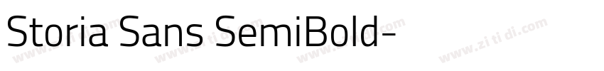 Storia Sans SemiBold字体转换